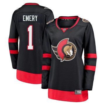 Premier Fanatics Branded Women's Ray Emery Ottawa Senators Breakaway 2020/21 Home Jersey - Black