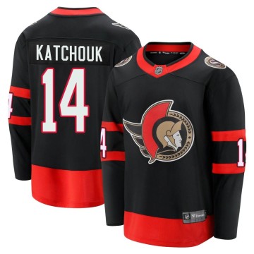 Premier Fanatics Branded Youth Boris Katchouk Ottawa Senators Breakaway 2020/21 Home Jersey - Black