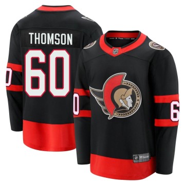 Premier Fanatics Branded Youth Lassi Thomson Ottawa Senators Breakaway 2020/21 Home Jersey - Black
