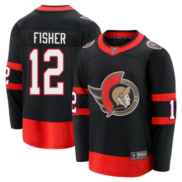 Premier Fanatics Branded Youth Mike Fisher Ottawa Senators Breakaway 2020/21 Home Jersey - Black