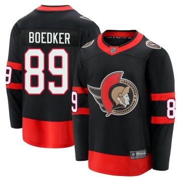Premier Fanatics Branded Youth Mikkel Boedker Ottawa Senators Breakaway 2020/21 Home Jersey - Black