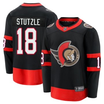 Premier Fanatics Branded Youth Tim Stutzle Ottawa Senators Breakaway 2020/21 Home Jersey - Black