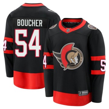 Premier Fanatics Branded Youth Tyler Boucher Ottawa Senators Breakaway 2020/21 Home Jersey - Black