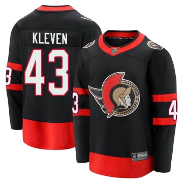Premier Fanatics Branded Youth Tyler Kleven Ottawa Senators Breakaway 2020/21 Home Jersey - Black
